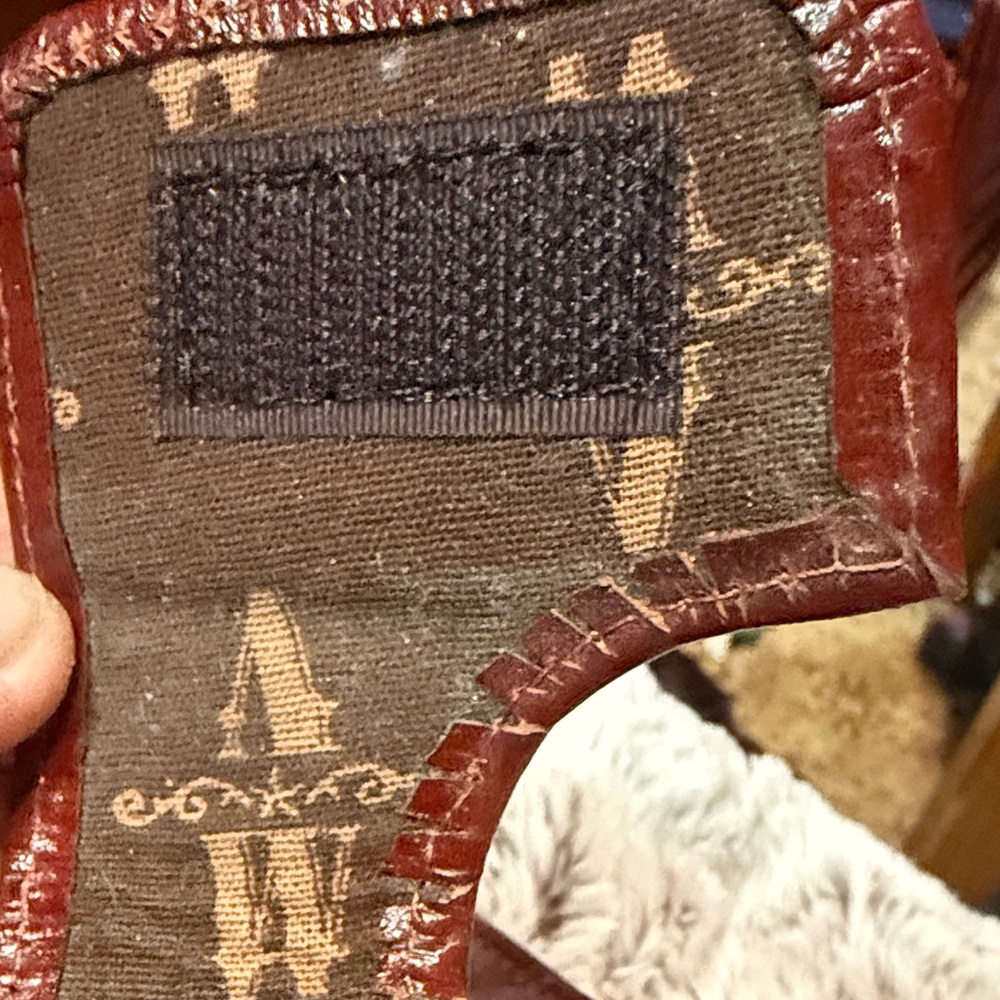American West Leather & Hair-on Phone or Cigarette Case with Studs - Picture 7 of 9